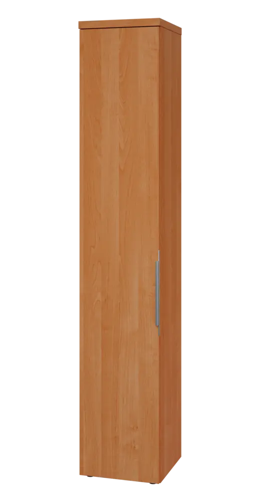 SIN 6 - 4D kancelářská skříň, 1-dveřová, levá, 2170x400x400, olše jantar